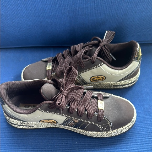 Ecko Unlimited Brown Cream Sneakers Casual Style - Picture 2 of 8
